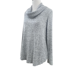 Apt. 9 Super Soft Grey‎ Pullover Cowl Neck Sweater Sz. M Petite